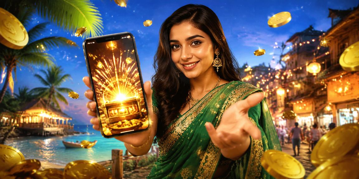 A user from Narayanganj in a saree playing casino games on mobile